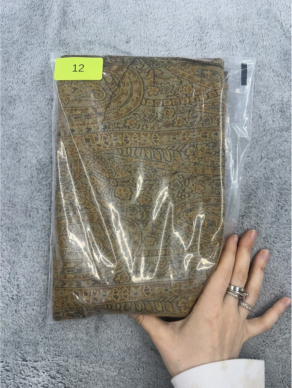 The Golden Paisley Scarf